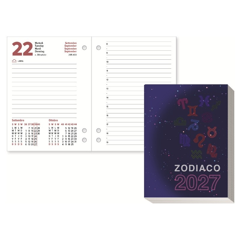 8,5x11,6 Blocco Tavolo Zodiaco di Castelli Spa