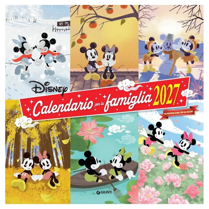 Calendario per la Famiglia 2027 Disney di Giunti Editore S.P.A.