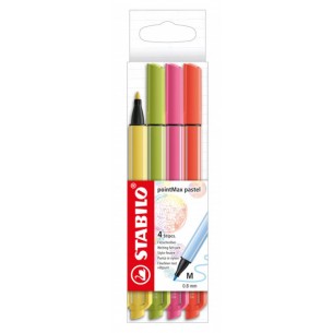 Stabilo Pointmax Astuccio in Cartone da 4 Colori Ass (Pastel Nuovi)