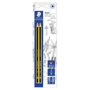 Blister Noris 2 Matite in Grafite H Blist. Gradazione H (-3) di Staedtler