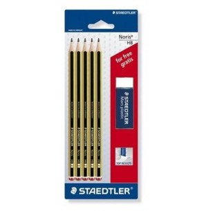 Bls 5 Matite Noris Hb+Gomma di Staedtler