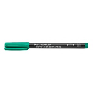 Lumocolor Permanente Punta Media Colore Verde di Staedtler